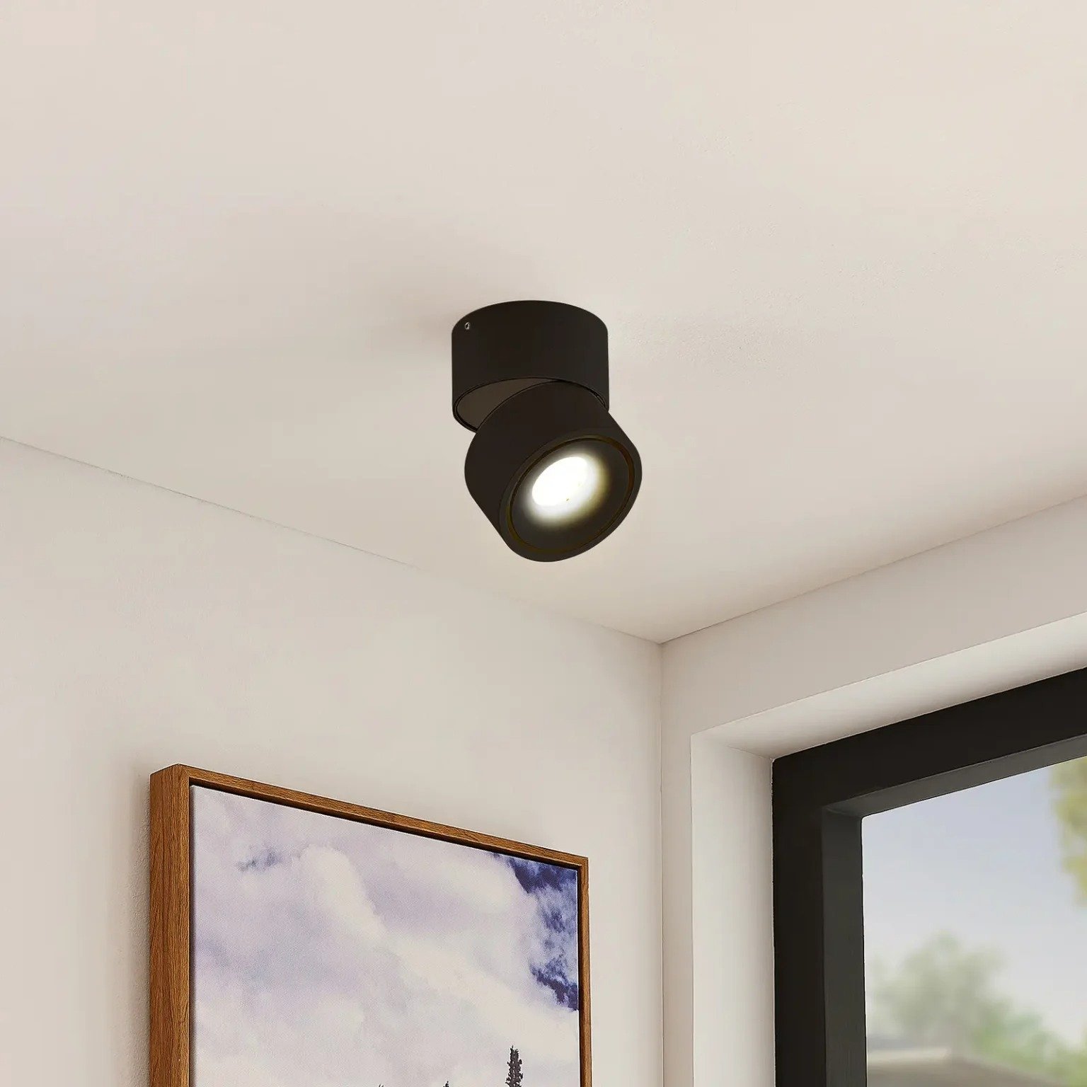 Arcchio spot pour plafond LED Rotari, 8,9W, à 1 lampe, noir