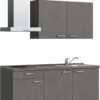 UB DESIGN – Pack Cuisine ASTUCIO BETON GRIS GAUCHE – 180CM