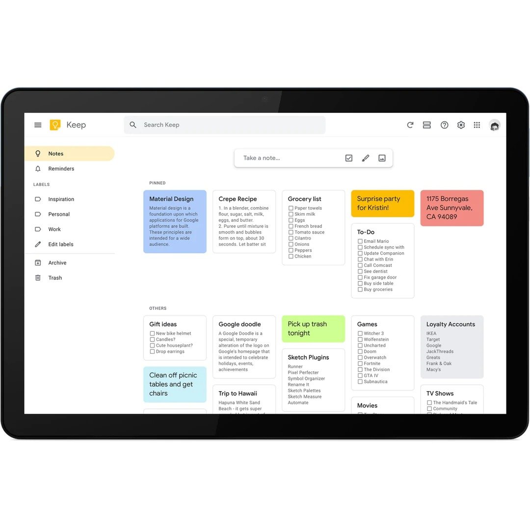 Chromebook Lenovo Duet (128 Go)