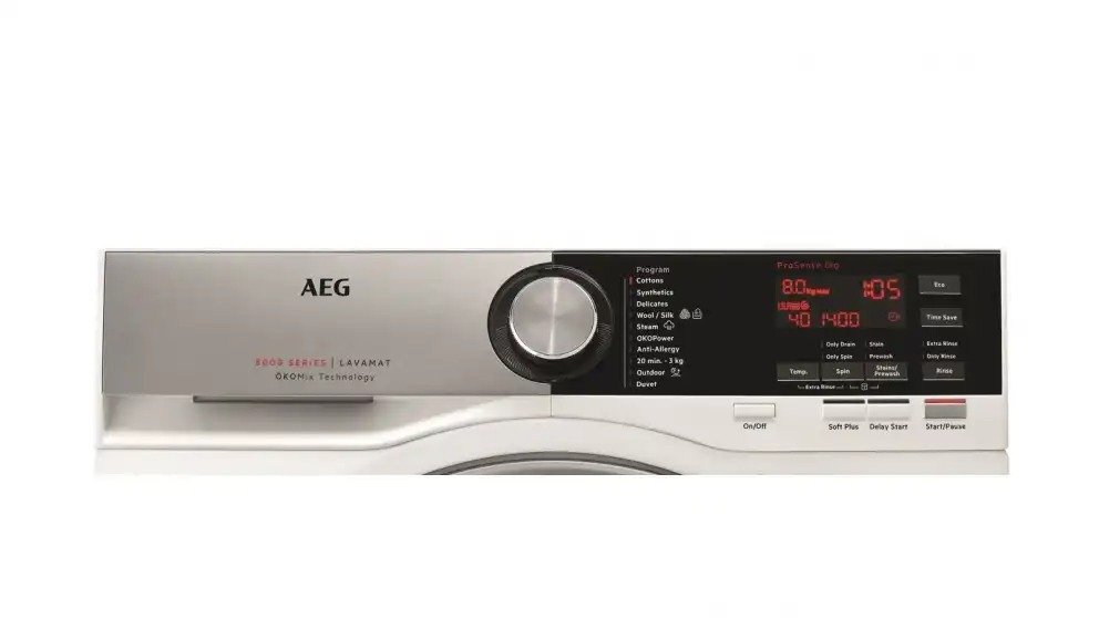 Lave-linge à chargement frontal AEG 8 kg série 6000 avec technologie ProSense