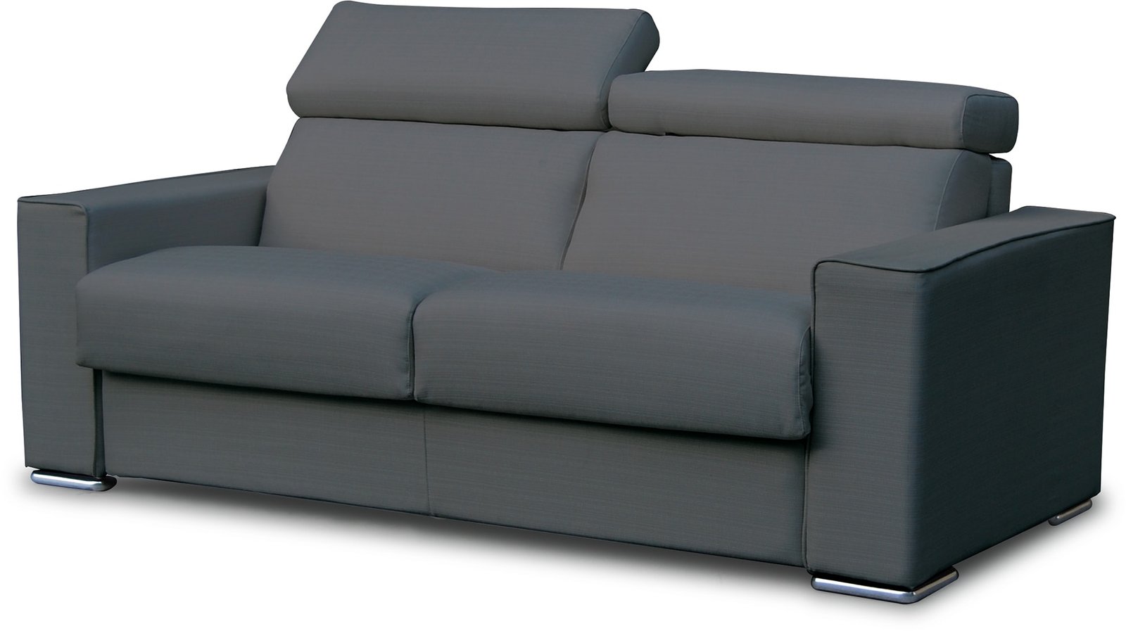CITY – Canapé lit Andorra 3 places tissu ritz gris foncé 160 cm