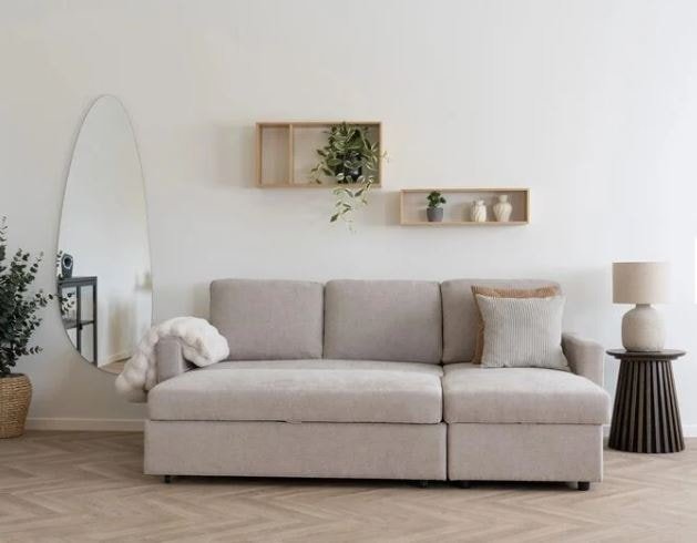 HOUSE NORDIC – Canapé lit Tiroir Belfast beige