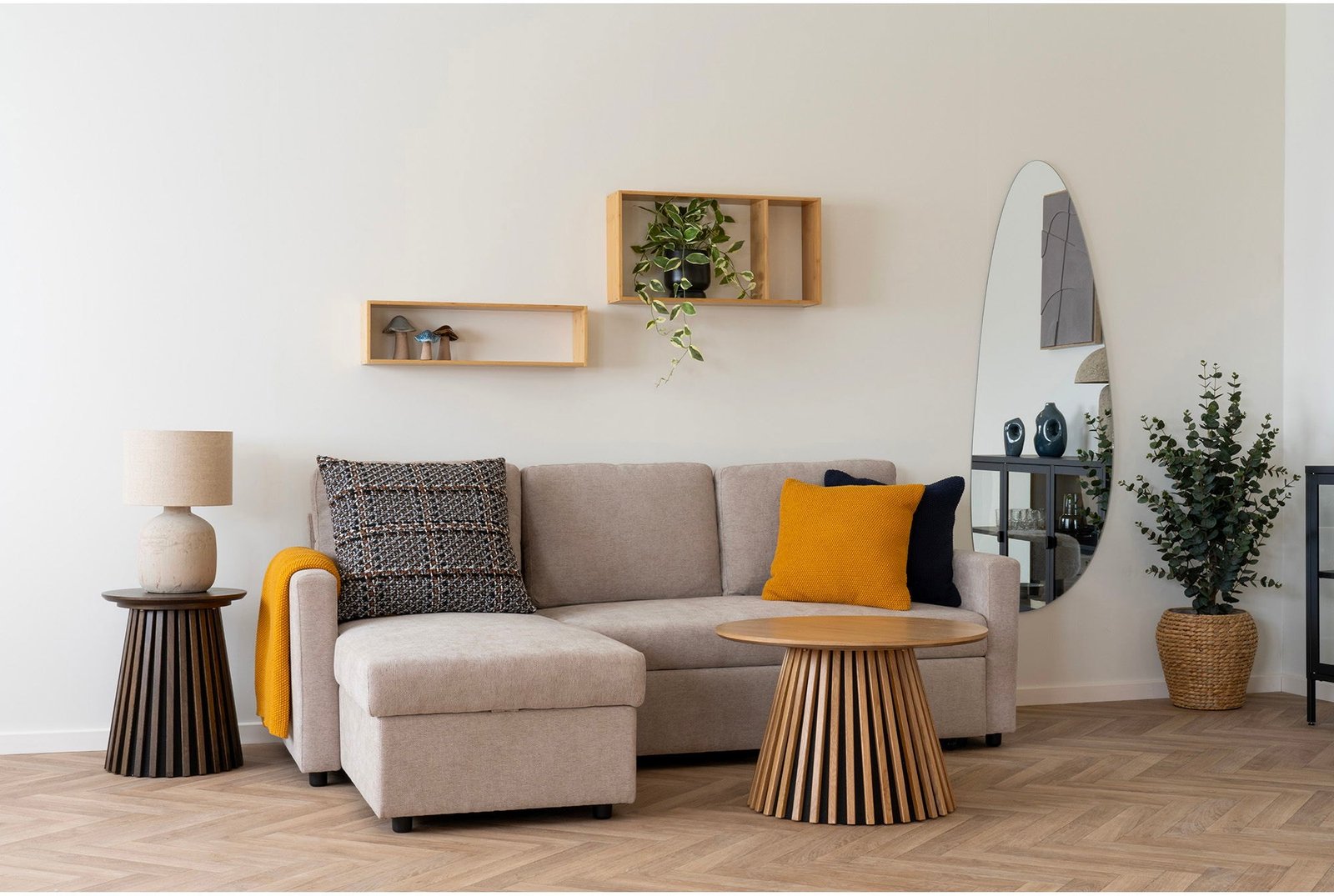 HOUSE NORDIC – Canapé lit Tiroir Belfast beige
