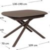 LF – Table de salle à manger YODAL-1416T03002KK15