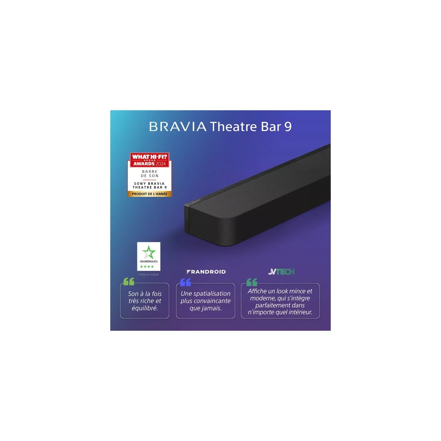 Barre de son SONY Bravia Theatre Bar 9