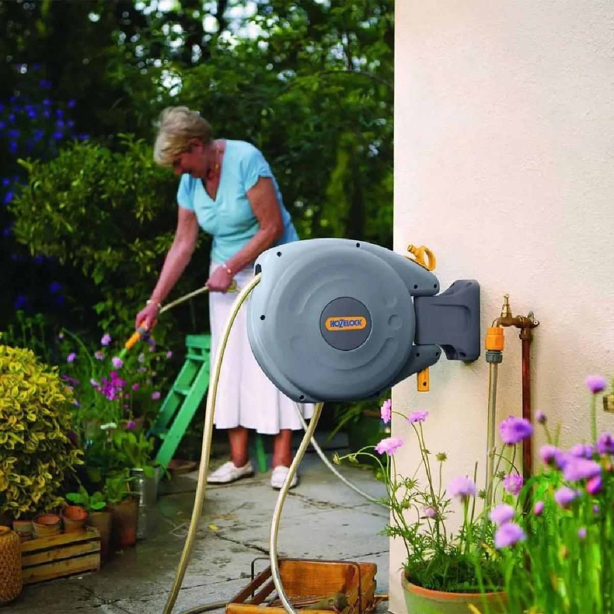 Dévidoir automatique Hozelock Auto Reel avec tuyau